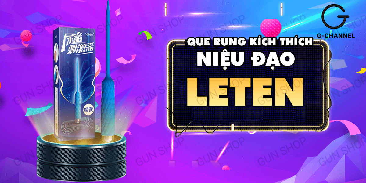 Que rung niệu đạo 7 chế độ Leten pin sạc rung mạnh mượt