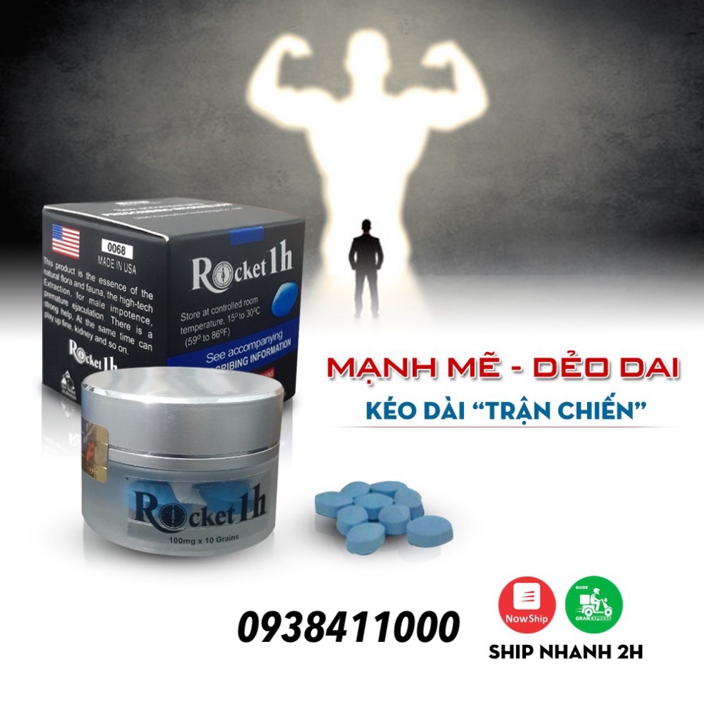 Rocket 1h Mỹ chính hãng hàng đầu tăng cường sinh lý nam giới bền lâu