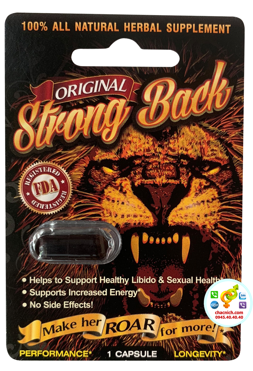 Strong Back 24 viên tăng sinh lý nam, thảo dược tốt mạnh mẽ