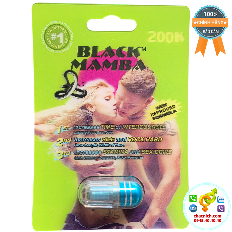 Black Mamba chính hãng tăng cường sinh lý nam lâu ra hiệu quả