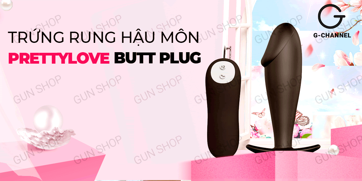 Rung Hậu Môn Pin Mạnh Chống Nước Pretty Love Trứng Kích Thích