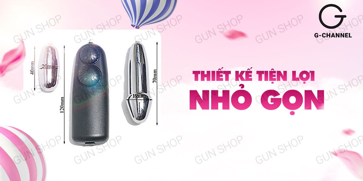 Trứng Rung 2 Đầu Inox Cao Cấp Baile Double Bullets Cực Phê