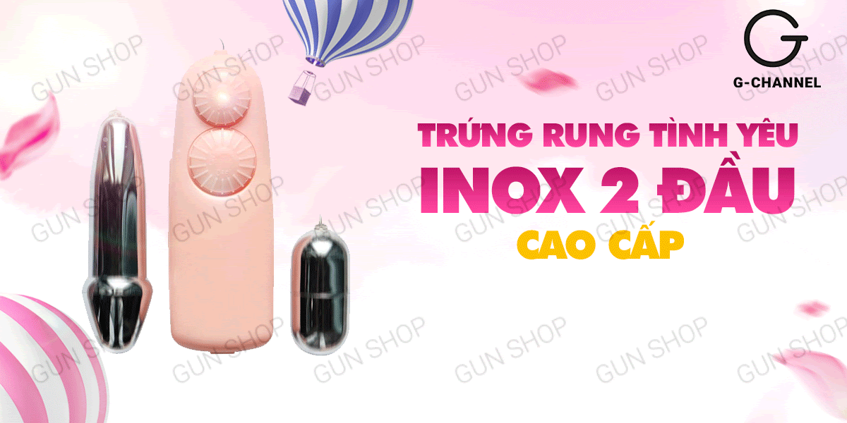 Trứng Rung 2 Đầu Inox Cao Cấp Baile Double Bullets Cực Phê
