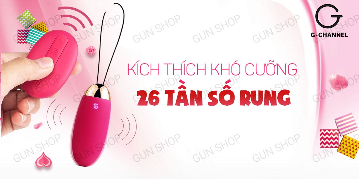 Trứng Rung Điều Khiển Xa Đa Chế Độ Rung Mạnh Sạc USB Svacom Elva
