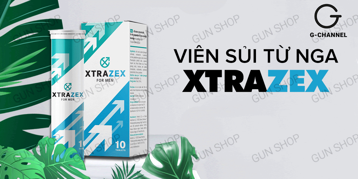 Viên Sủi Xtrazex Tăng Cường Sinh Lý Nam - Hộp 10 Viên