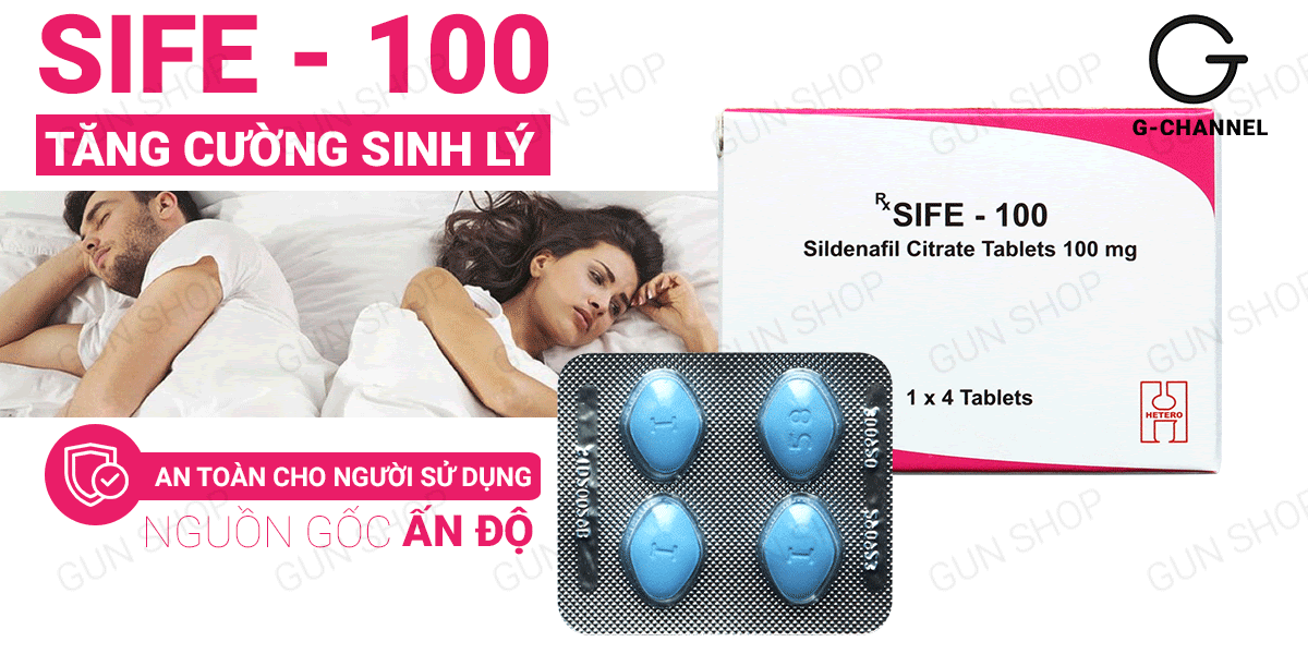 Viên Uống Sife 100 Tăng Cương Dương Mạnh Mẽ - Hộp 4 Viên