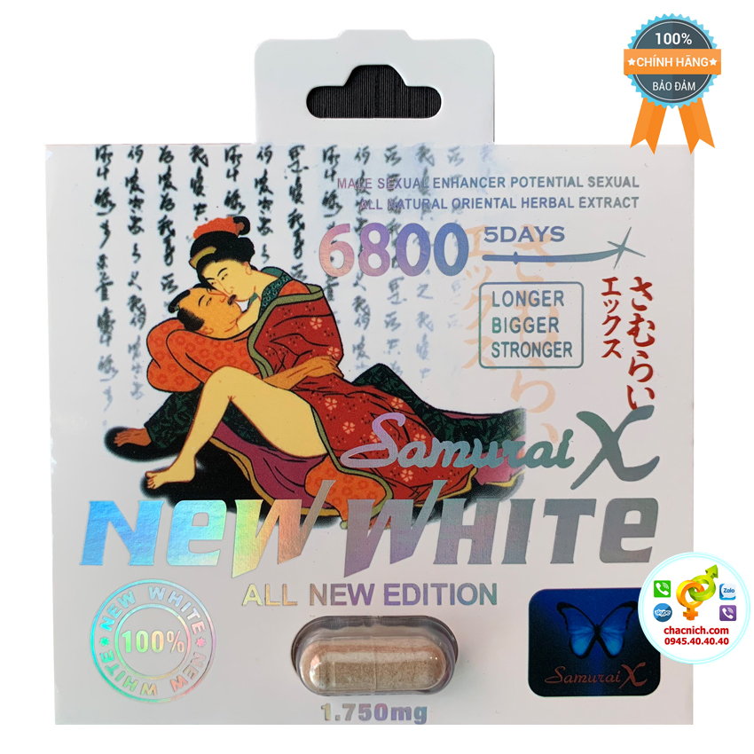 Viên Uống Samurai X New White Hỗ Trợ Sinh Lý Nam Giới