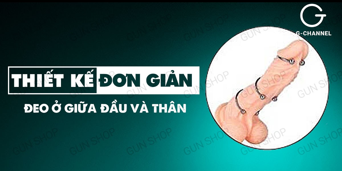 Vòng Khoen Bi Inox Đeo Dương Vật Tăng Khoái Cảm Chống Xuất Tinh Sớm