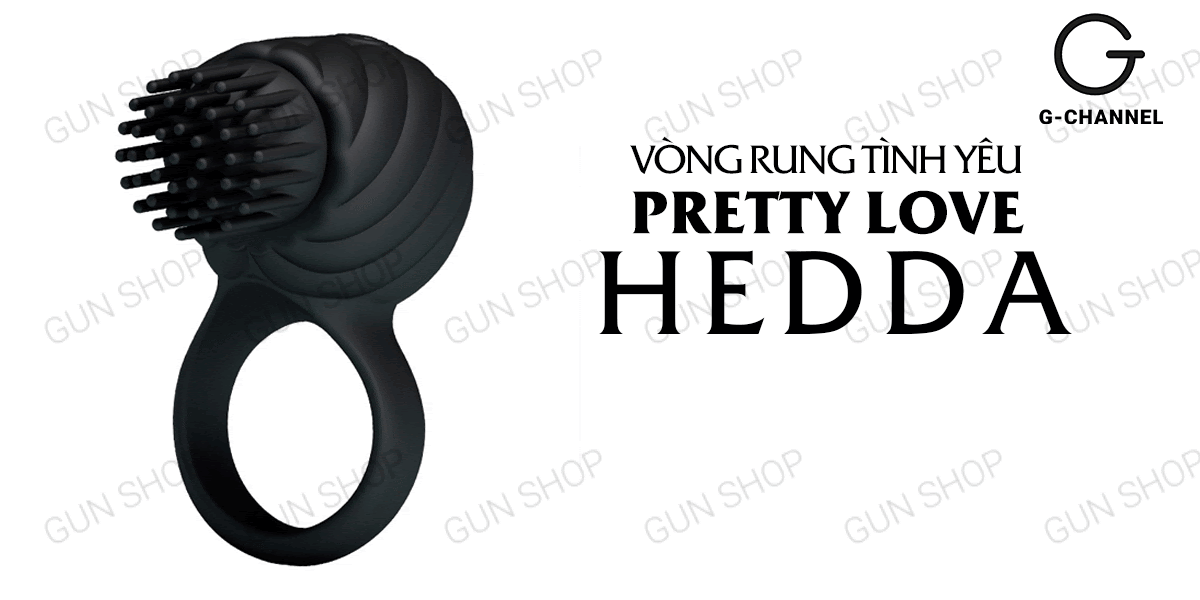 Vòng rung Pretty Love Hedda sạc điện 3 chế độ kích thích mạnh