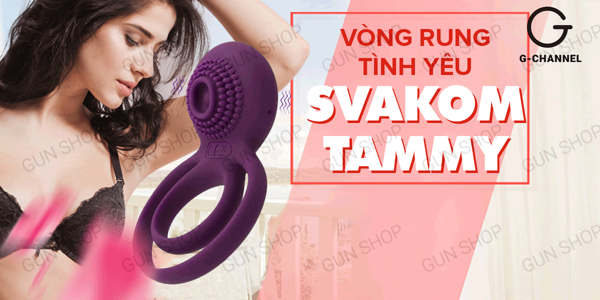 Vòng rung Svakom Tammy sạc điện mạnh mẽ tăng khoái cảm lâu