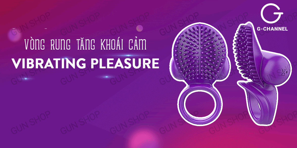 Giá sỉ Vòng rung tăng khoái cảm rung mạnh gai nổi lớn sạc điện - Vibrating PleaSure  loại tốt