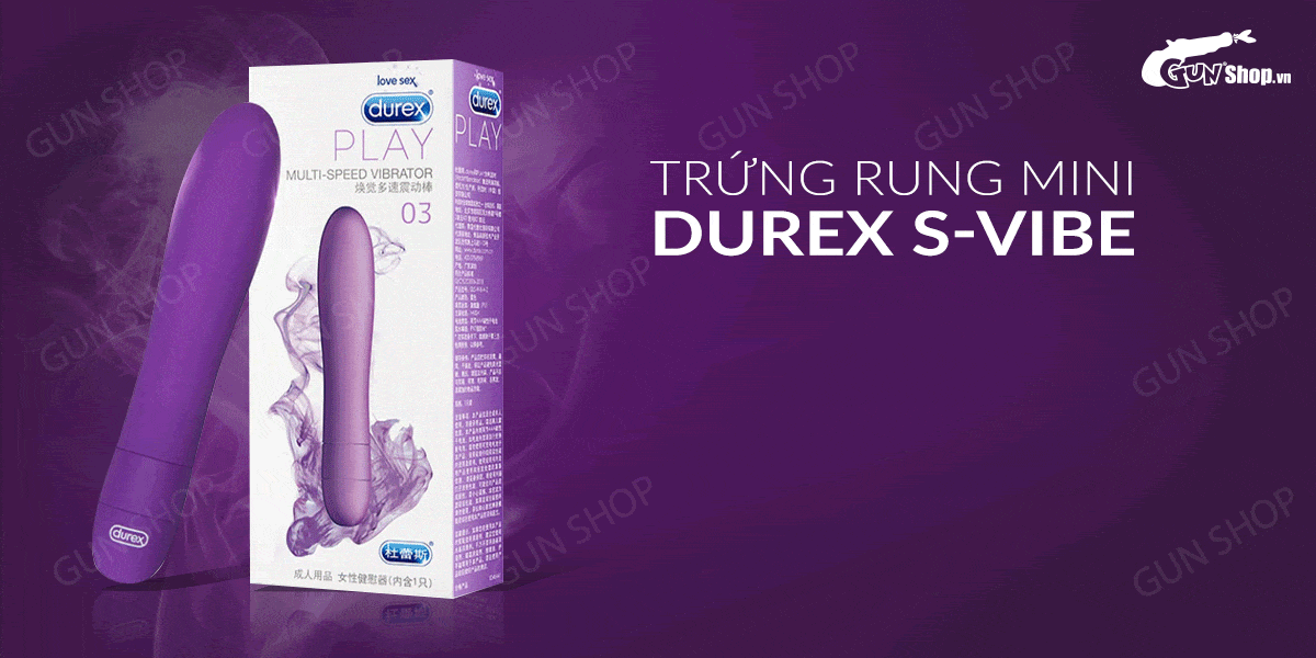 Nhập sỉ Trứng rung mini 5 chế độ rung dùng pin - Durex S-Vibe Multi-Speed Vibrator giá sỉ