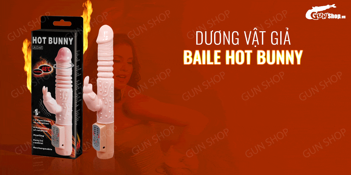  Cửa hàng bán Dương vật giả rung thụt phát nhiệt - Baile Hot Bunny chính hãng