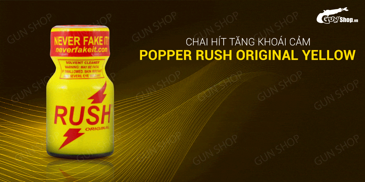 Địa chỉ bán Popper Rush Original Yellow 10ml chính hãng Mỹ USA PWD nhập khẩu