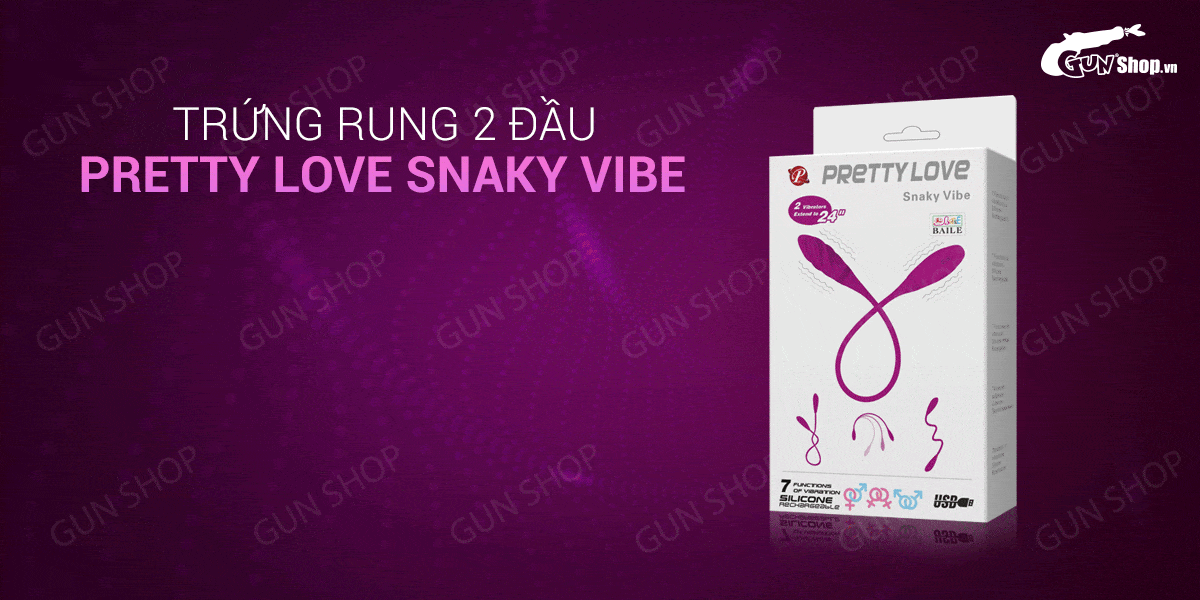  Thông tin Trứng rung 2 đầu 7 chế độ rung dùng sạc - Pretty Love Snaky Vibe có tốt không?