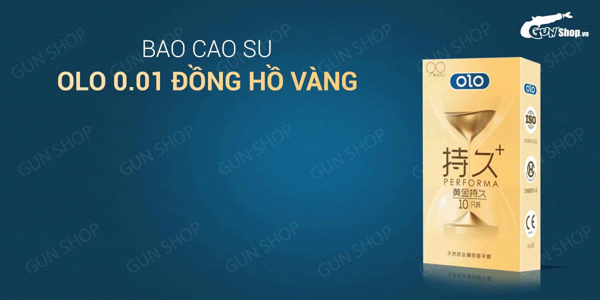  Cửa hàng bán Bao cao su OLO 0.01 Đồng Hồ Vàng - Kéo dài thời gian - Hộp 10 cái có tốt không?