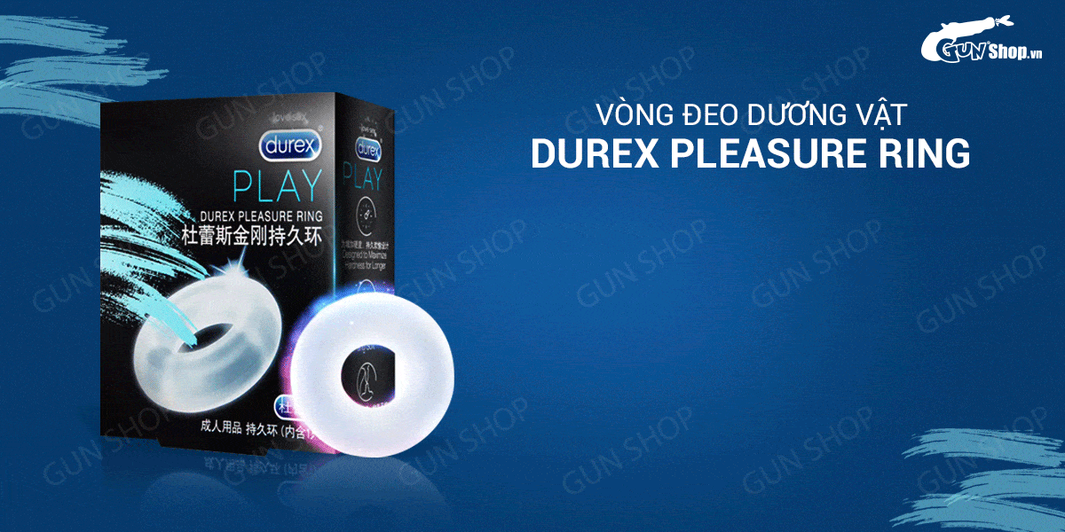 Cung cấp Vòng đeo dương vật tăng khoái cảm kéo dài thời gian - Durex Pleasure Ring cao cấp