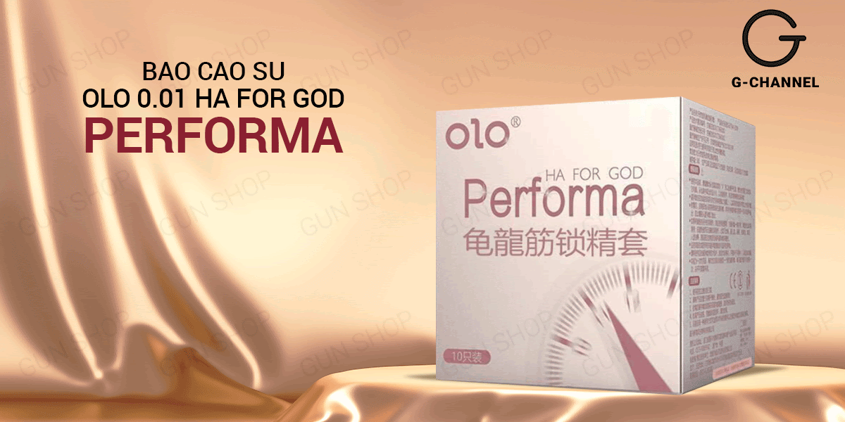  Cửa hàng bán Bao cao su OLO 0.01 Performa Ha For God - Siêu mỏng kéo dài thời gian - Hộp 10 cái tốt nhất