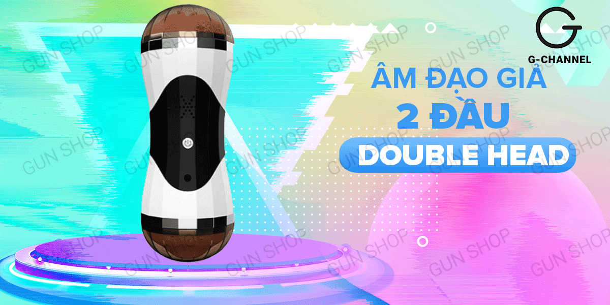 Âm Đạo Giả 2 Đầu Rung Rên Kép Kích Thích - Double Head
