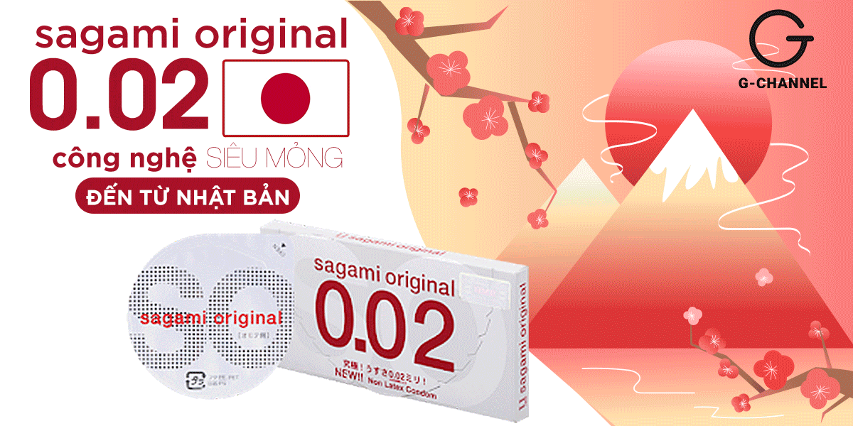  Thông tin Bao cao su Sagami 002 - Siêu mỏng 0.02mm - Hộp 2 cái tốt nhất