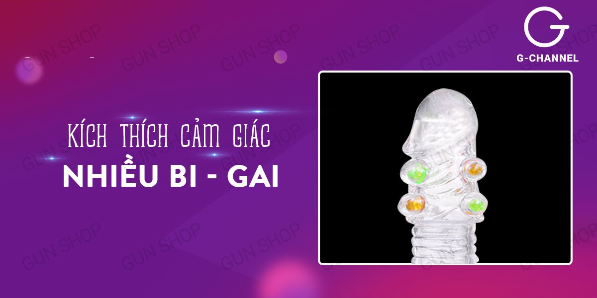 Bao cao su gai Bi tăng kích thước đôn dên, kéo dài thời gian