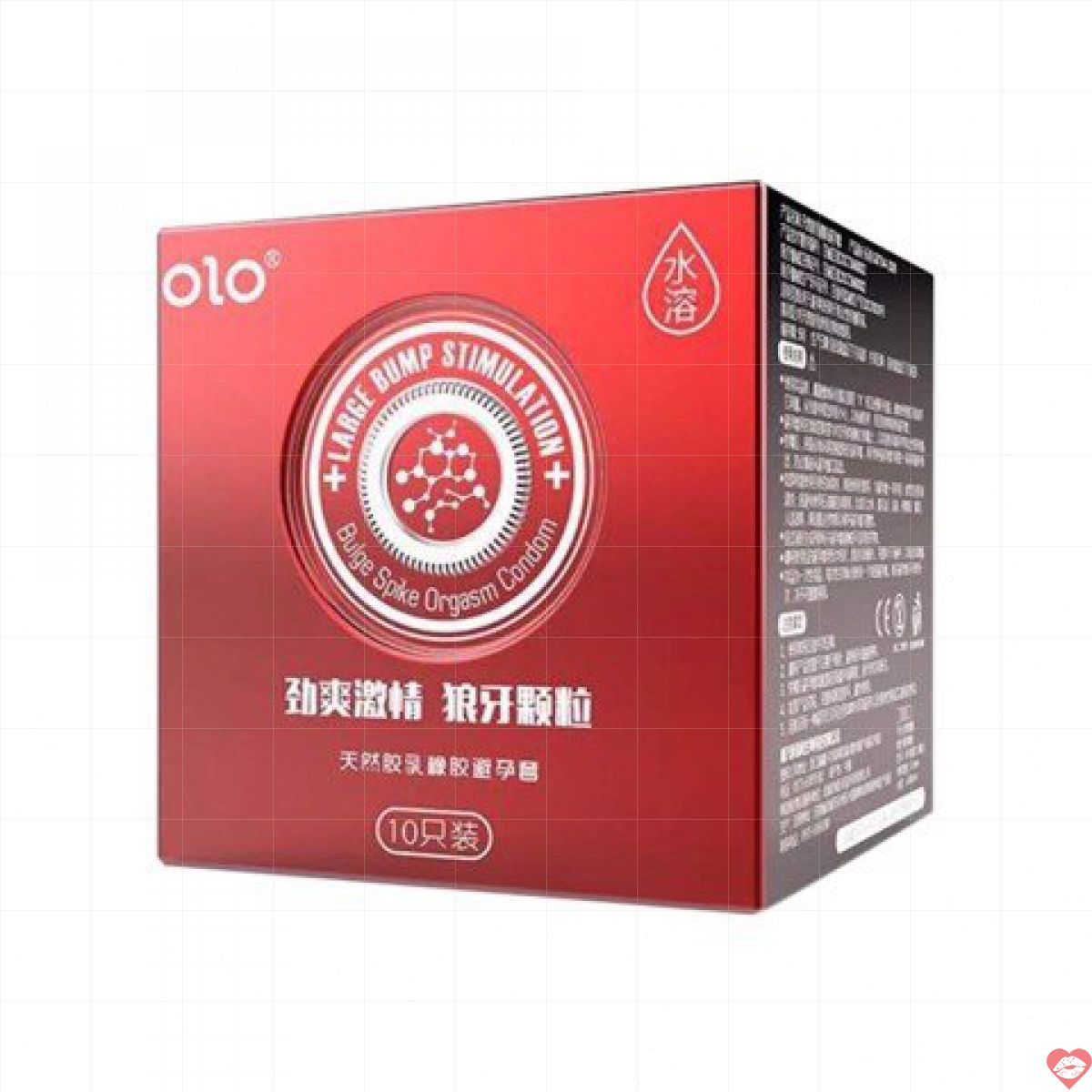 Bao cao su OLO 0.01 Large Bump Stimulation - Siêu mỏng nóng ấm hương vani - Hộp 10 cái