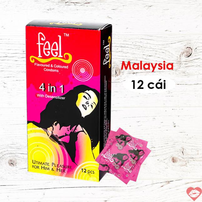 Review Bao cao su Feel 4 in 1 - Kéo dài thời gian - Hộp 12 cái mới nhất