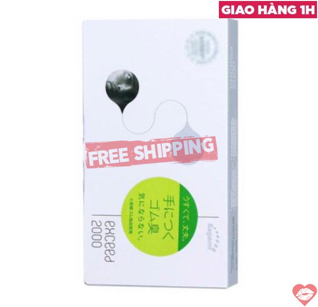 Đánh giá Bao cao su Sagami Exceed 2000 - Siêu mỏng 0.03mm - Hộp 12 cái hàng xách tay