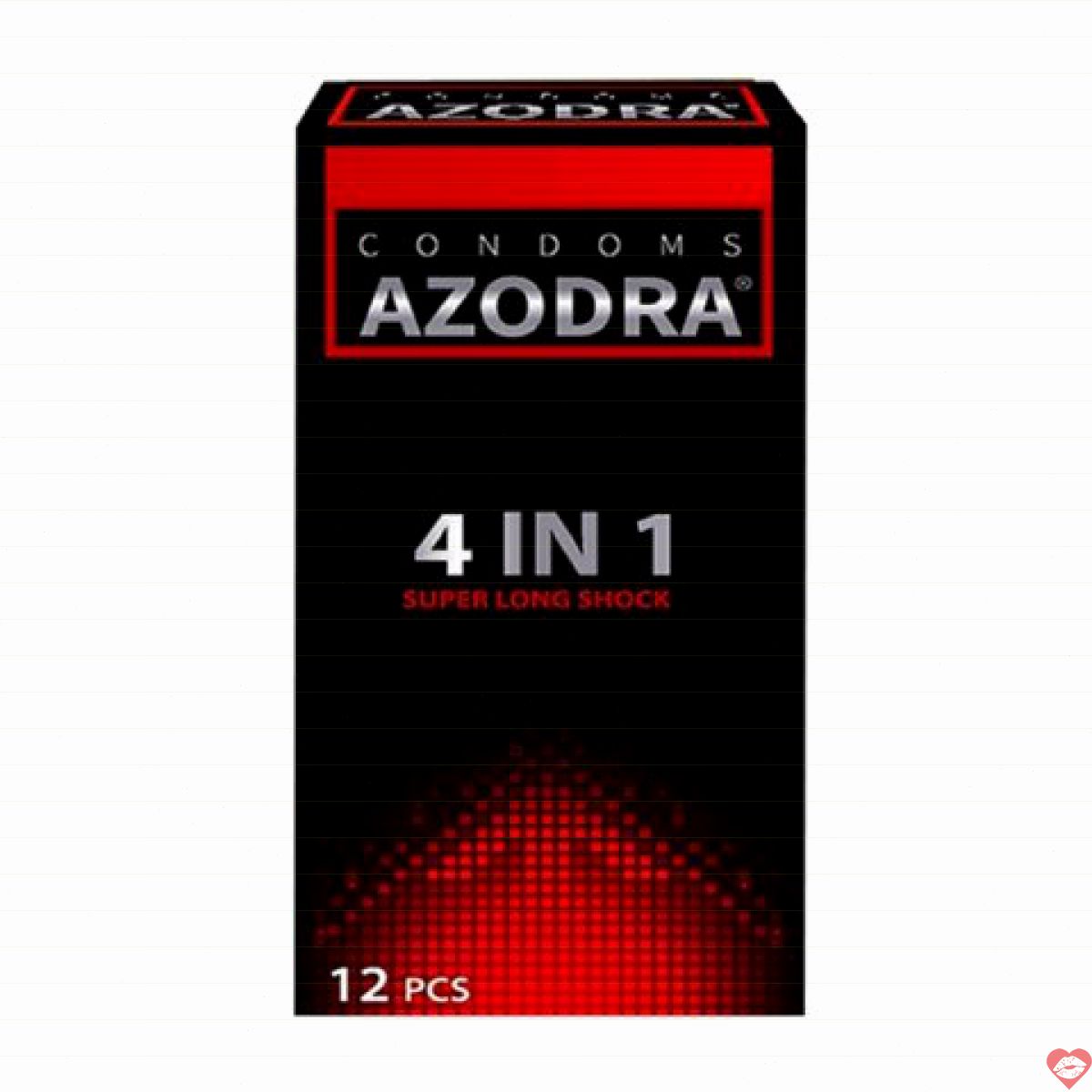 Bao cao su Azodra 4 in 1 - Kéo dài thời gian - Hộp 12 cái