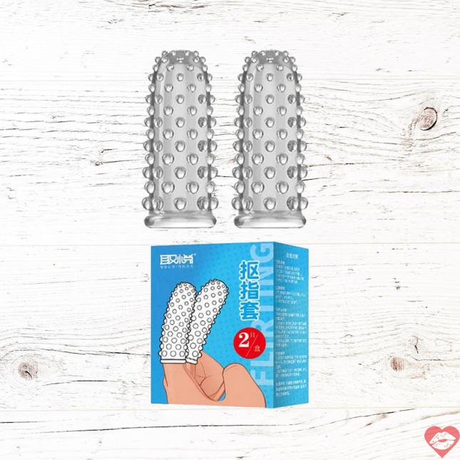 Cung cấp Bao cao su 2 ngón tay dài Aichao - Gai nổi lớn - Hộp 2 cái cao cấp