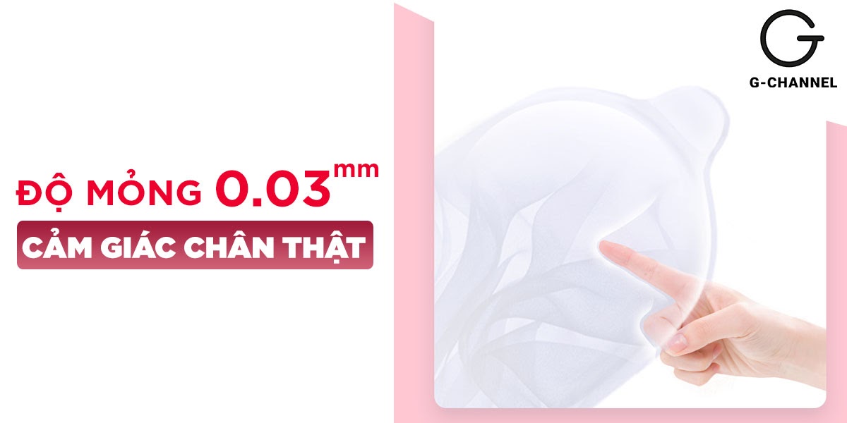 Bao Cao Su Sagami 0.03mm Siêu Mỏng - Hộp 12 Cái - Giá Tốt