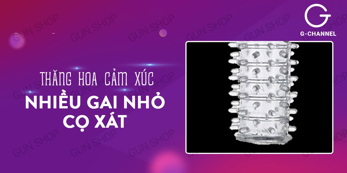 Bao cao su gai Bi tăng kích thước đôn dên, kéo dài thời gian