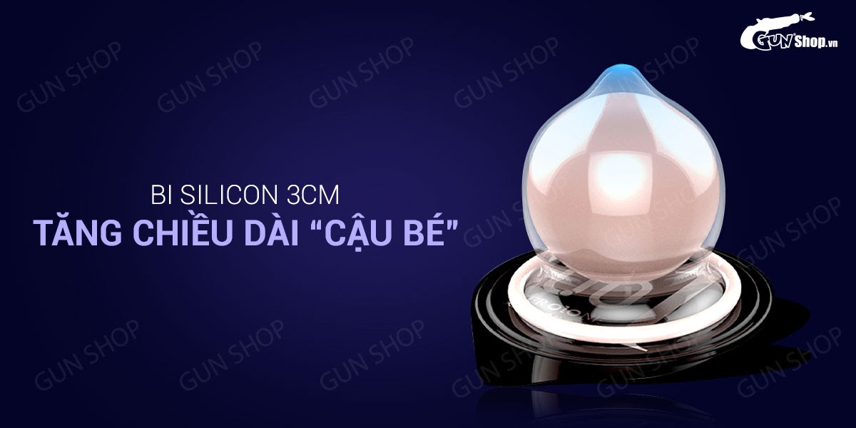 Bao cao su OLO siêu mỏng 0.01 bi gai tăng cảm giác 3cm 10 cái