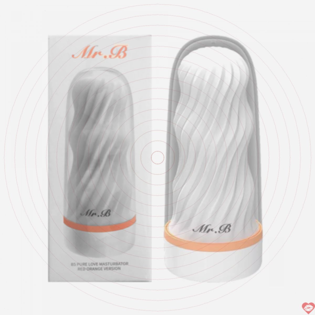 Âm đạo giả lõi 4D xoắn ốc - Mr.B B5 Pure Love Red Orange Version