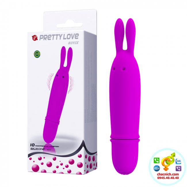 Trứng rung tai thỏ Pretty love boyce 10 chế độ rung