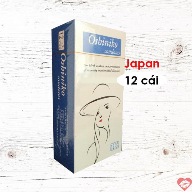 Bỏ sỉ Bao cao su Oshiniko siêu mỏng gân gai hộp 12 chiếc chính hãng Nhật Bản giá rẻ