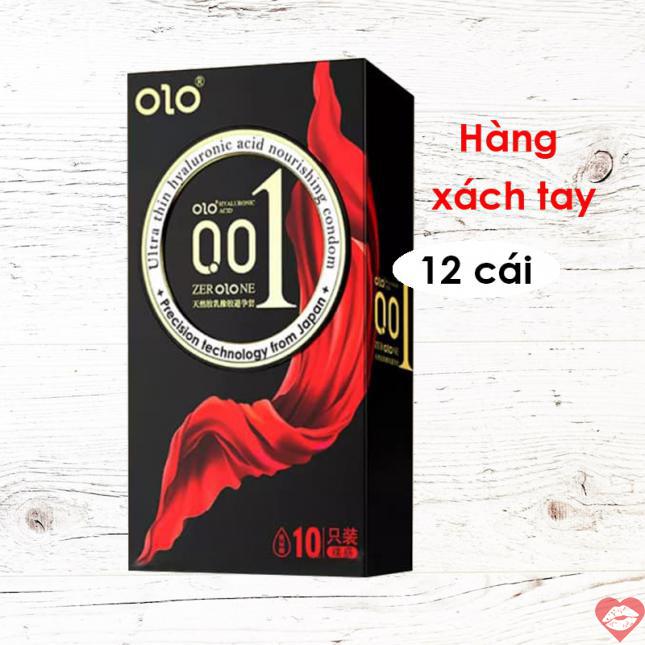 Sỉ Bao cao su Olo thin 0.01 đen Square Black siêu mỏng ôm sát hộp 10c tốt nhất