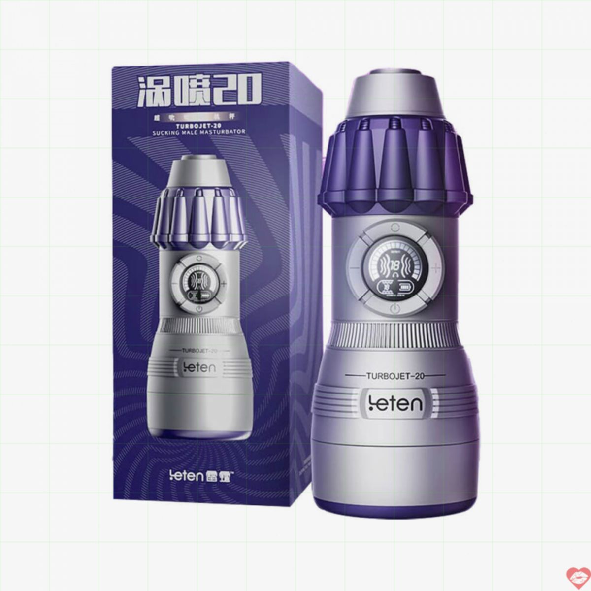 Âm đạo giả đa năng Leten Turbojet 20 rung hút tự động
