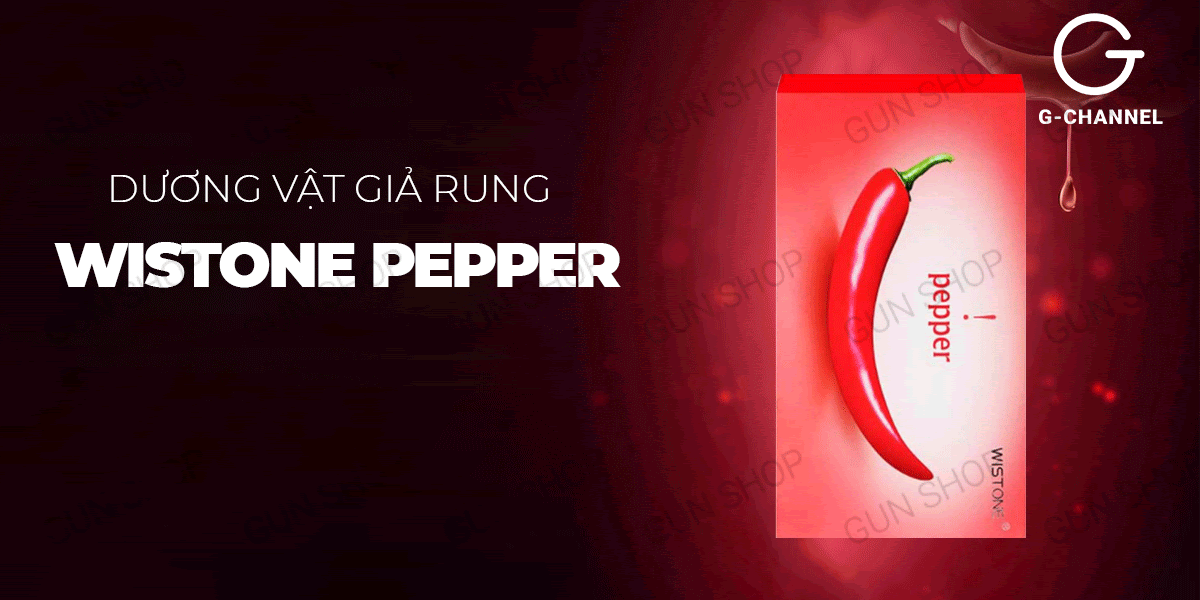  Shop bán Dương vật giả rung hình quả ớt đa chế độ rung sạc điện - Wistone Pepper tốt nhất