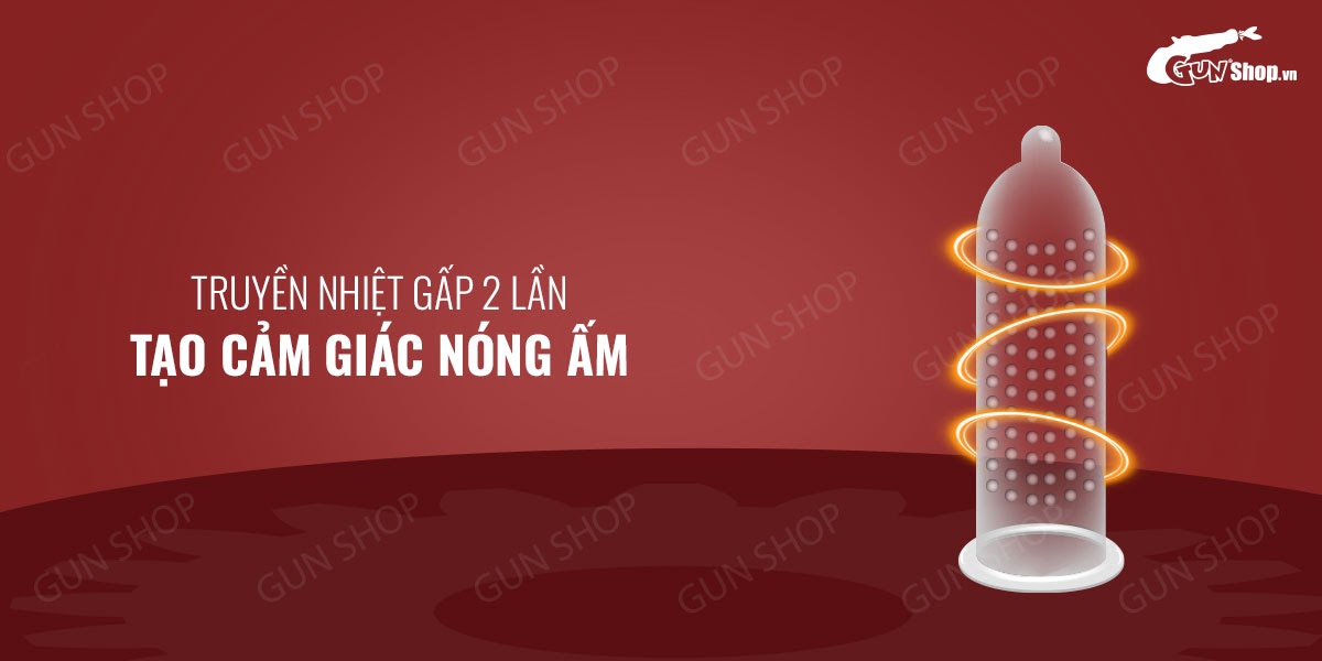 Bao cao su OLO siêu mỏng 0.01 Large hương vani ấm nóng 10 cái