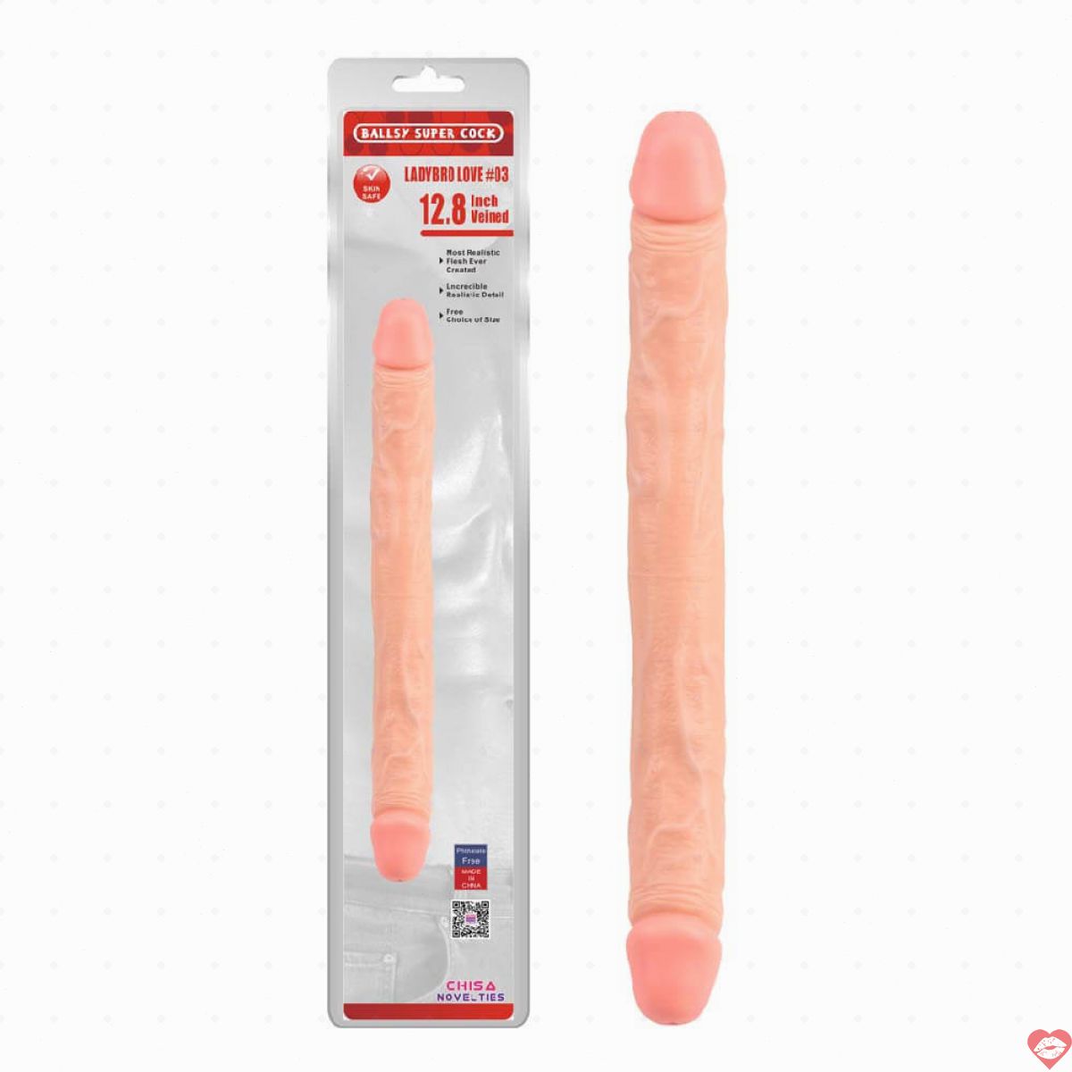 Dương vật giả 2 đầu Chisa Ballsy Super 12.8 inch