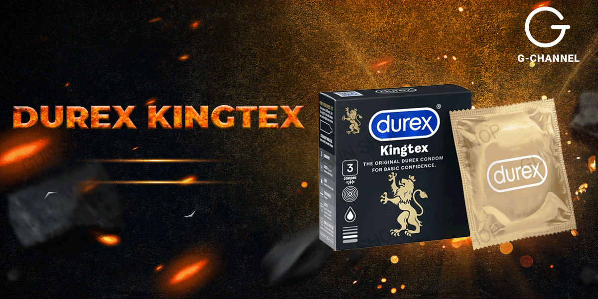  Kho sỉ Bộ 2 hộp bao cao su Durex Kingtex - Size nhỏ 49mm ôm sát - Hộp 3 cái cao cấp