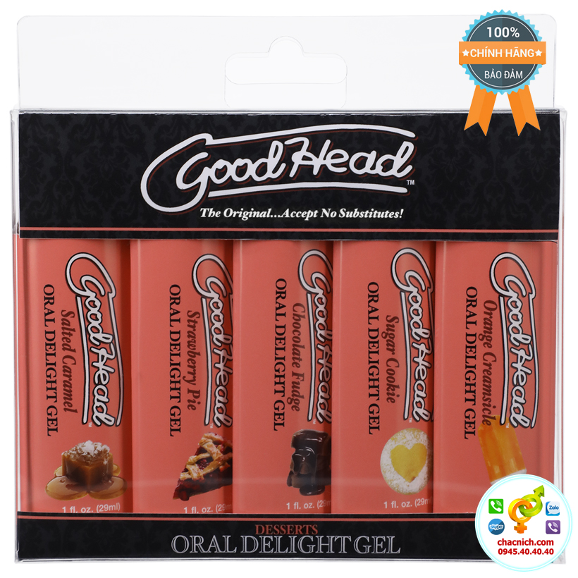  Bảng giá Set 5 tuýp gel hương kẹo kem và bánh ngọt ngào GoodHead Oral Delight Gel Desserts hàng mới về