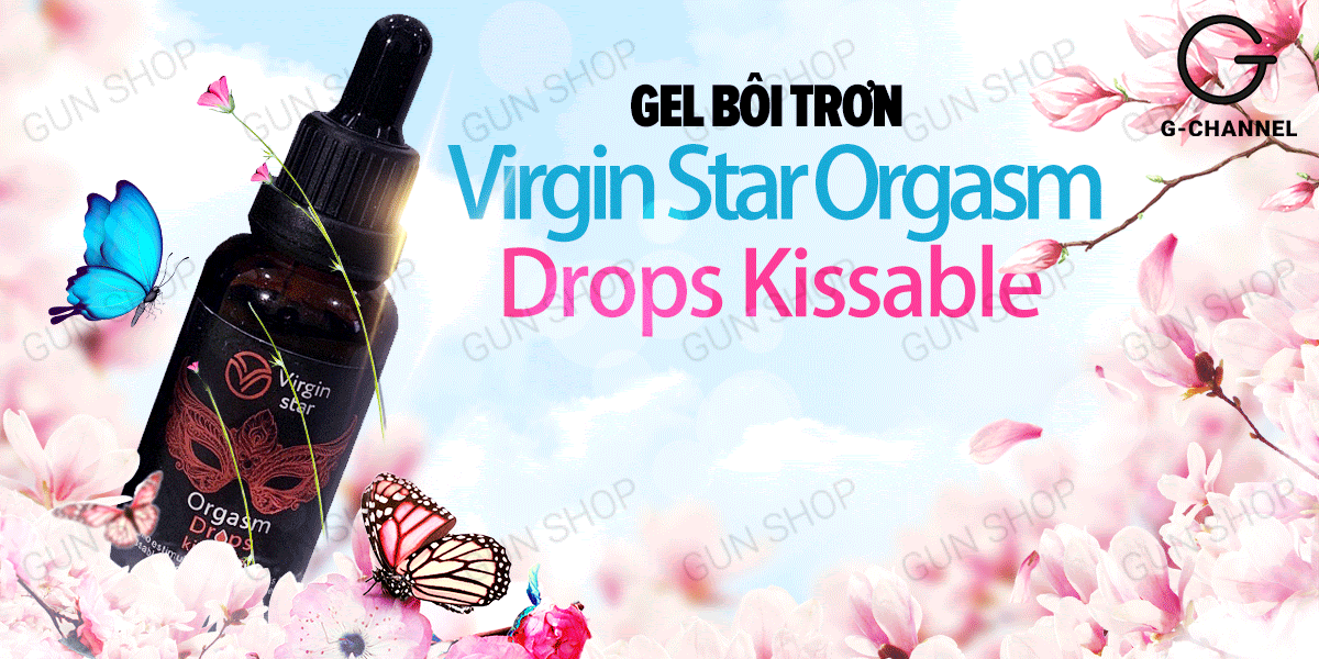 So sánh Gel bôi trơn kích thích và tăng khoái cảm nữ - Virgin Star Orgasm Drops Kissable - Chai 30ml loại tốt