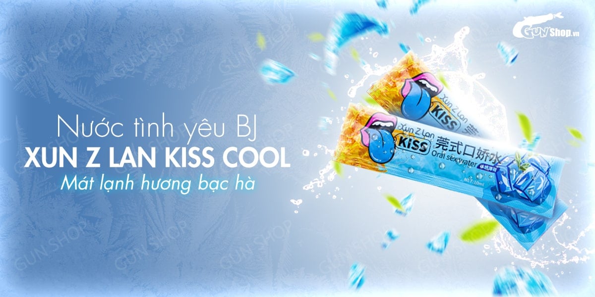  Kho sỉ Nước tình yêu BJ mát lạnh hương bạc hà - Xun Z Lan Kiss Cool - Gói 10ml mới nhất